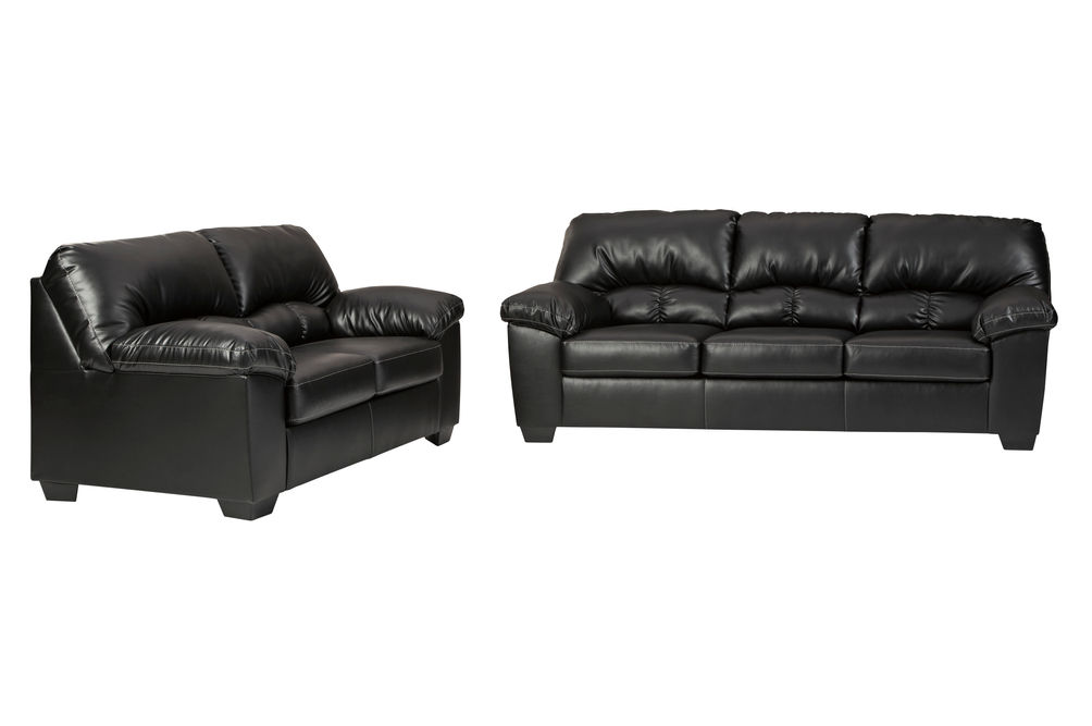 Benchcraft Brazoria-Black Sofa and Loveseat