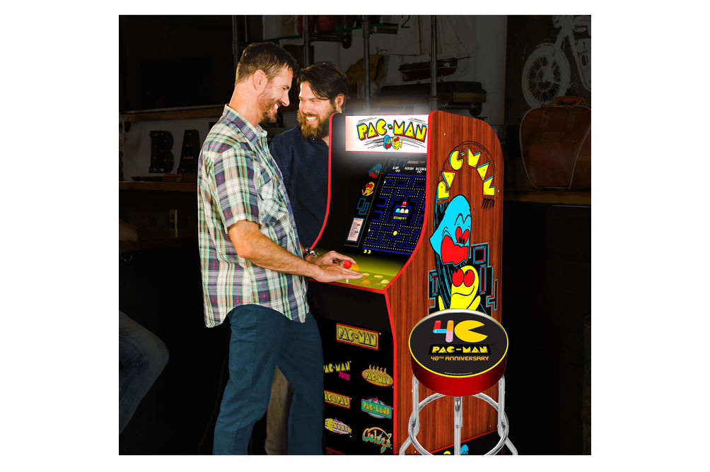 PAC-MAN 40th Anniversary Arcade Game with Stool- Alternate Image