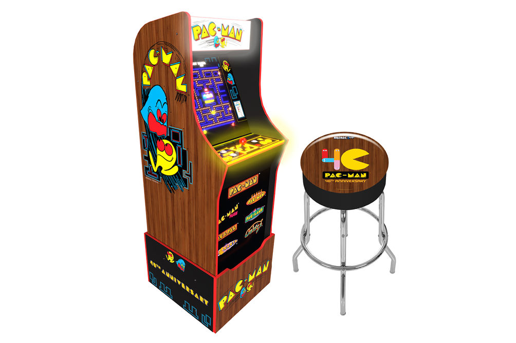 PAC-MAN 40th Anniversary Arcade Game with Stool