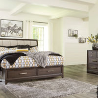 Signature Design by Ashley Brueban 6-Piece King Bedroom Set- Room View