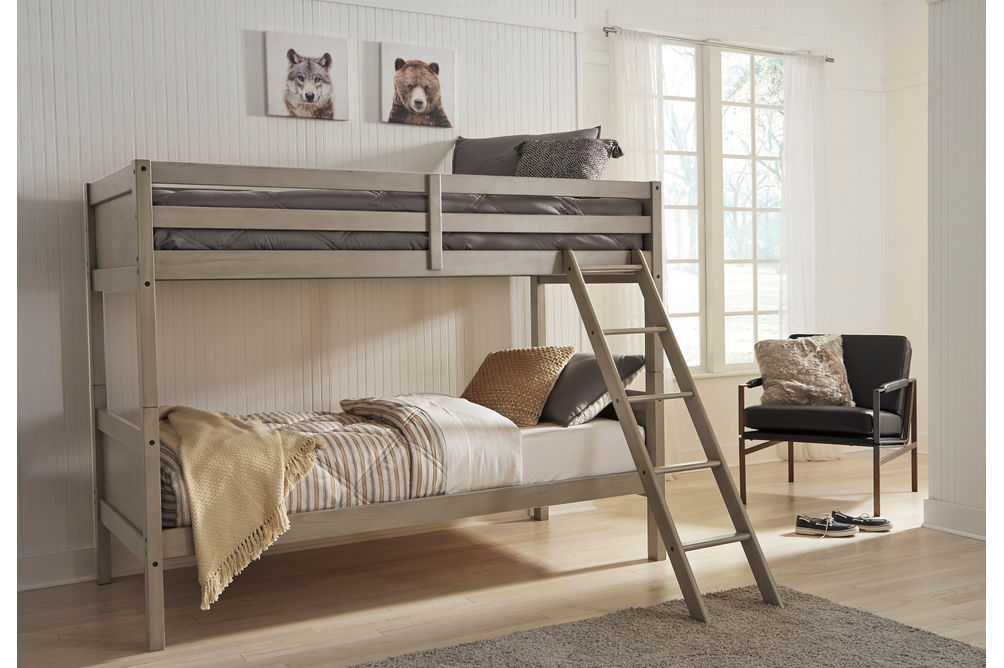 Signature Design by Ashley Lettner Twin over Twin Bunk Bed- Room View
