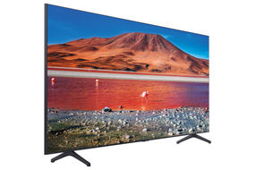 Samsung 75 inch 4K UHD LED Smart TV UN75TU7000FXZA- Side Angle View