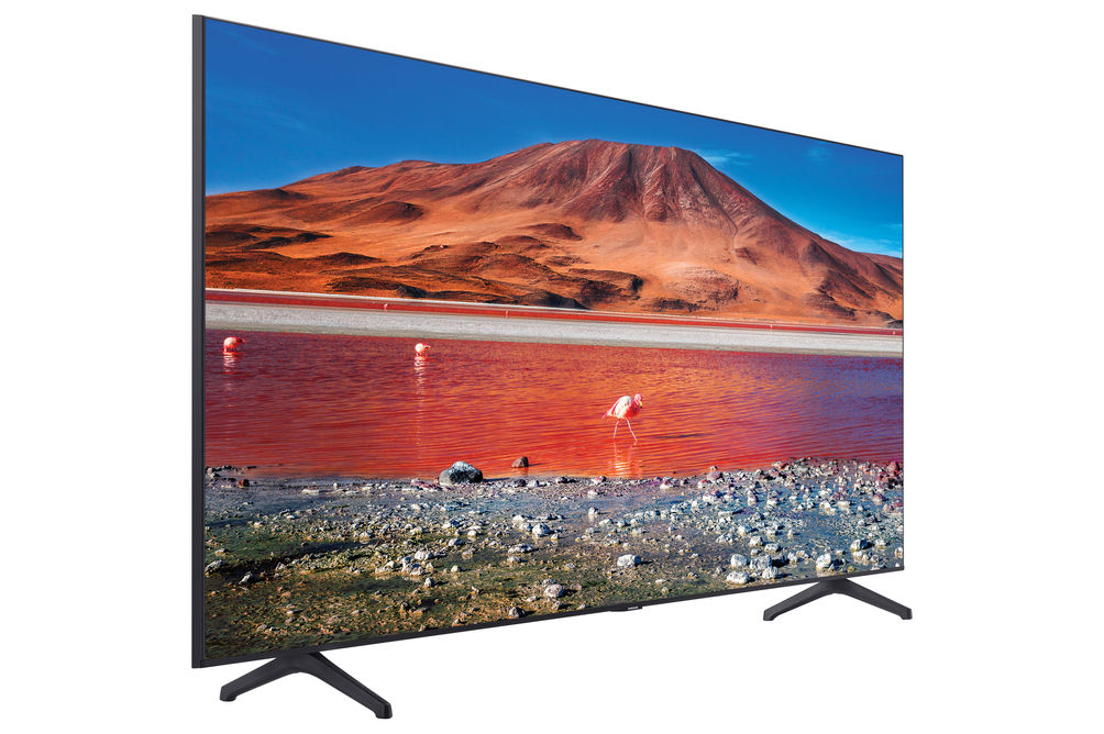 Samsung 75 inch 4K UHD LED Smart TV UN75TU7000FXZA- Side Angle View