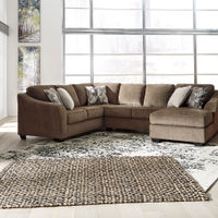 Benchcraft Graftin-Teak 3-Piece Sectional- Room View