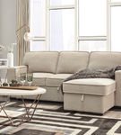 Signature Design by Ashley Darton-Cream Sofa Chaise with Storage