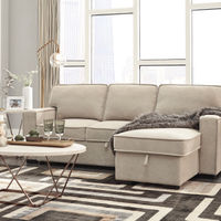 Signature Design by Ashley Darton-Cream Sofa Chaise with Storage