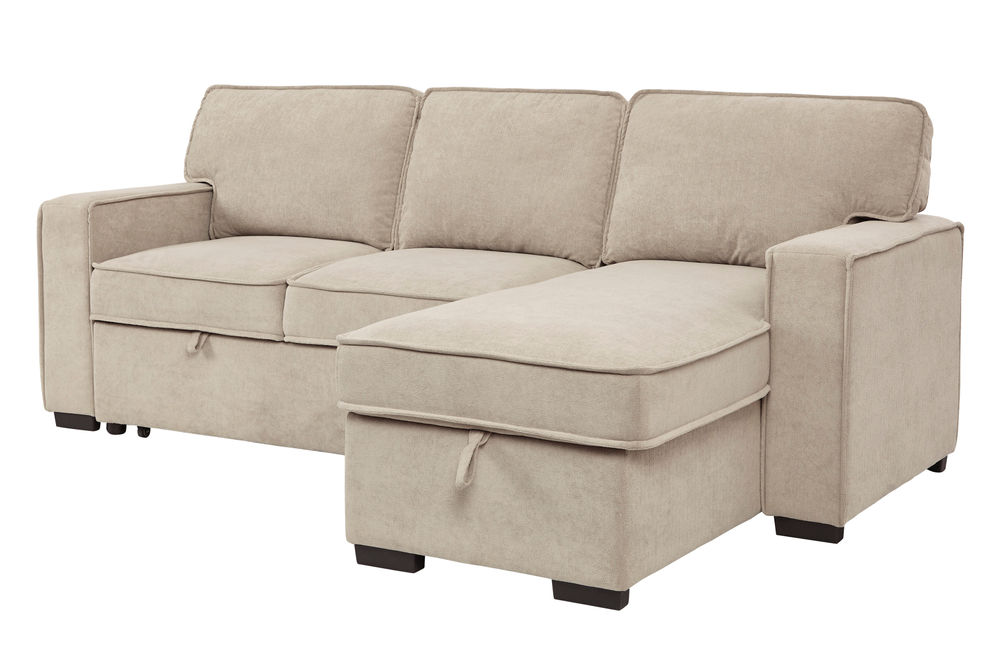 Signature Design by Ashley Darton-Cream Sofa Chaise with Storage