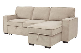 Signature Design by Ashley Darton-Cream Sofa Chaise with Storage