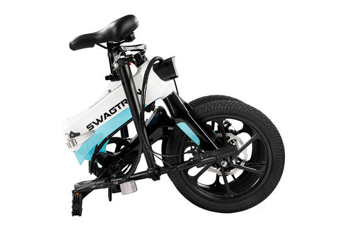 Swagtron EB7 Elite Commuter Folding Electric Bike - Folded View