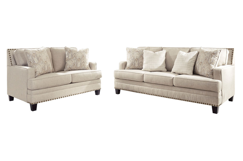 Benchcraft Claredon-Linen Sofa and Loveseat