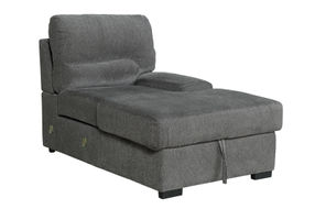 Signature Design by Ashley Yantis-Gray 2-Piece Mini Sectional -  Right Arm Facing Corner Chaise with Storage