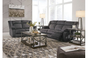 Signature Design by Ashley Burkner Power Reclining Sofa and Loveseat- Room View