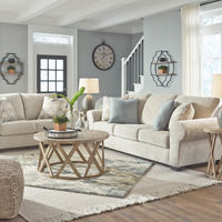 Benchcraft Haisley-Ivory Sofa and Loveseat - Room View