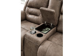 Signature Design by Ashley Stoneland-Fossil Reclining Loveseat Features