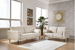 Signature Design by Ashley Caladeron-Sandstone Sofa and Loveseat- Alternate Room View