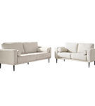 Signature Design by Ashley Caladeron-Sandstone Sofa and Loveseat