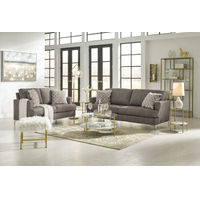 Signature Design by Ashley Arcola-Java Sofa and Loveseat- Room View