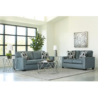 Signature Design by Ashley Gleston Gray Sofa and Loveseat- Room View