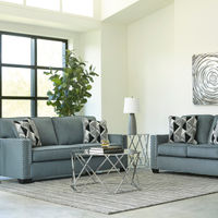 Signature Design by Ashley Gleston Gray Sofa and Loveseat- Room View