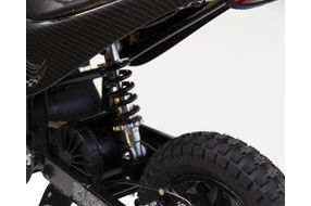 Burromax TT350 Lithium Ion Matte Black Electric Mini Bike - Suspension