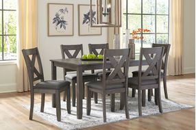 Signature Design by Ashley Caitbrook 7-Piece Dining Set - Sample Room View