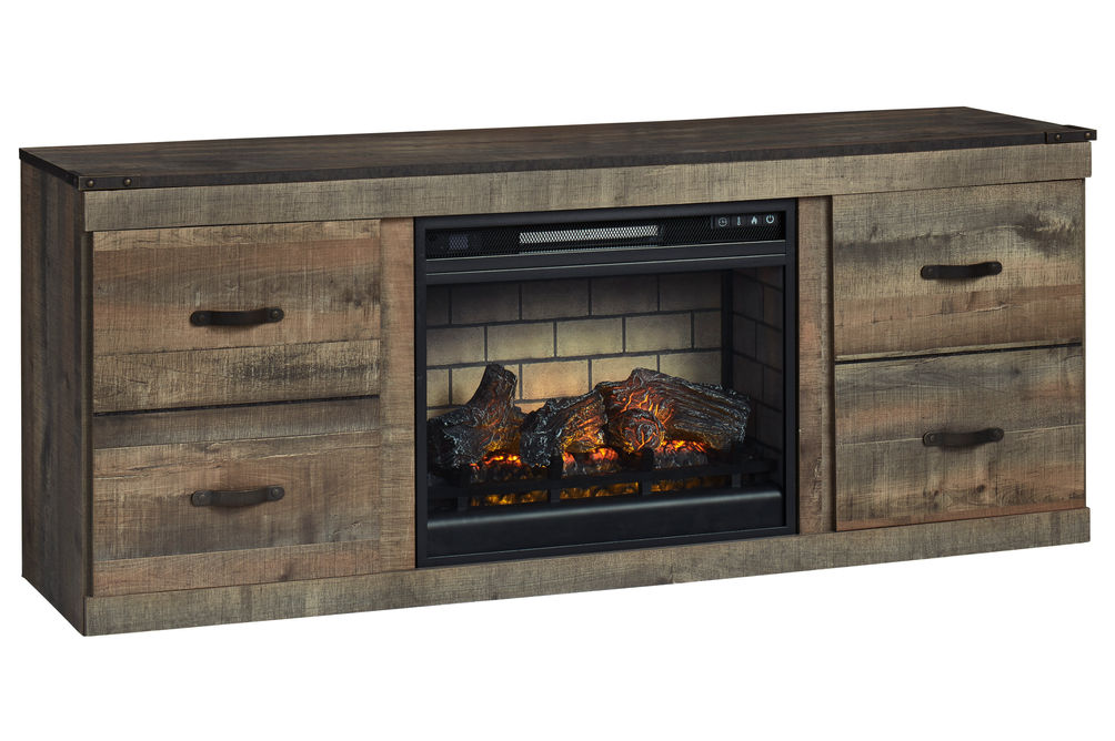 Signature Design by Ashley Trinell 60 Inch Electric Fireplace TV Stand