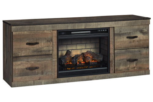 Signature Design by Ashley Trinell 60 Inch Electric Fireplace TV Stand