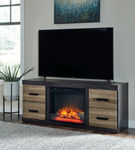 Signature Design by Ashley Harlinton 60 Inch Electric Fireplace TV Stand - Room View