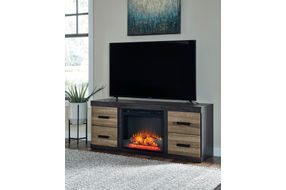 Signature Design by Ashley Harlinton 60 Inch Electric Fireplace TV Stand - Room View