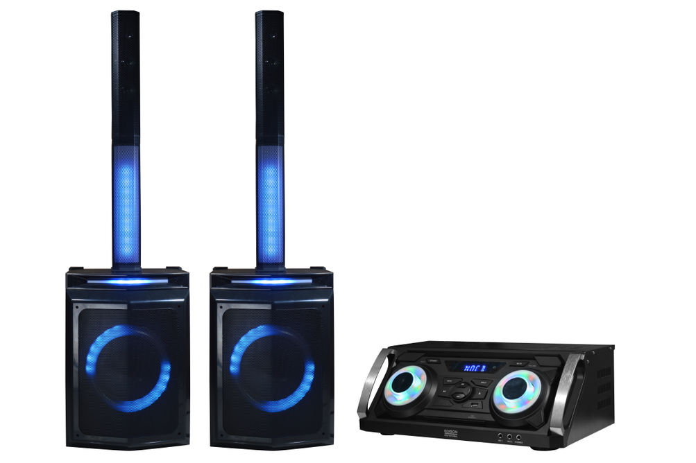 Edison Professional Bluetooth Karaoke Party Sound System - Alternate View