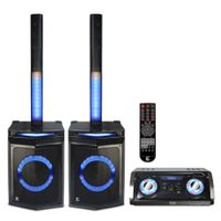 Edison Professional Bluetooth Karaoke Party Sound System - Light Features