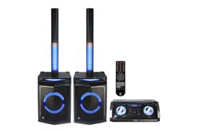 Edison Professional Bluetooth Karaoke Party Sound System - Light Features