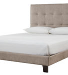 Signature Design by Ashley Adelloni Queen Tufted Upholstered Bed - Light Brown - Angle View