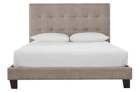 Signature Design by Ashley Adelloni Queen Tufted Upholstered Bed - Light Brown