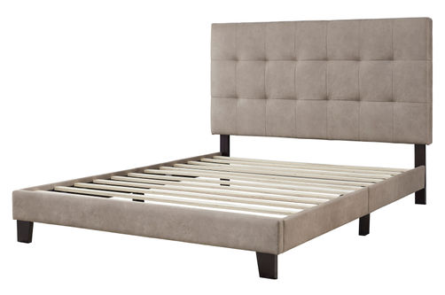 Signature Design by Ashley Adelloni Queen Tufted Upholstered Bed - Light Brown - Alternate Image