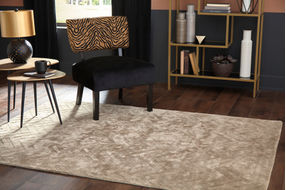 Signature Design by Ashley Kanella Gold Indoor Accent Rug - Sample Room View