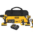 DEWALT 20V Max Cordless 4-Piece Combo Kit