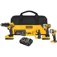 DEWALT 20V Max Cordless 4-Piece Combo Kit