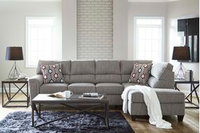 Lane Furniture Dante-Concrete 2-Piece Sectional Chaise - Sample Room View