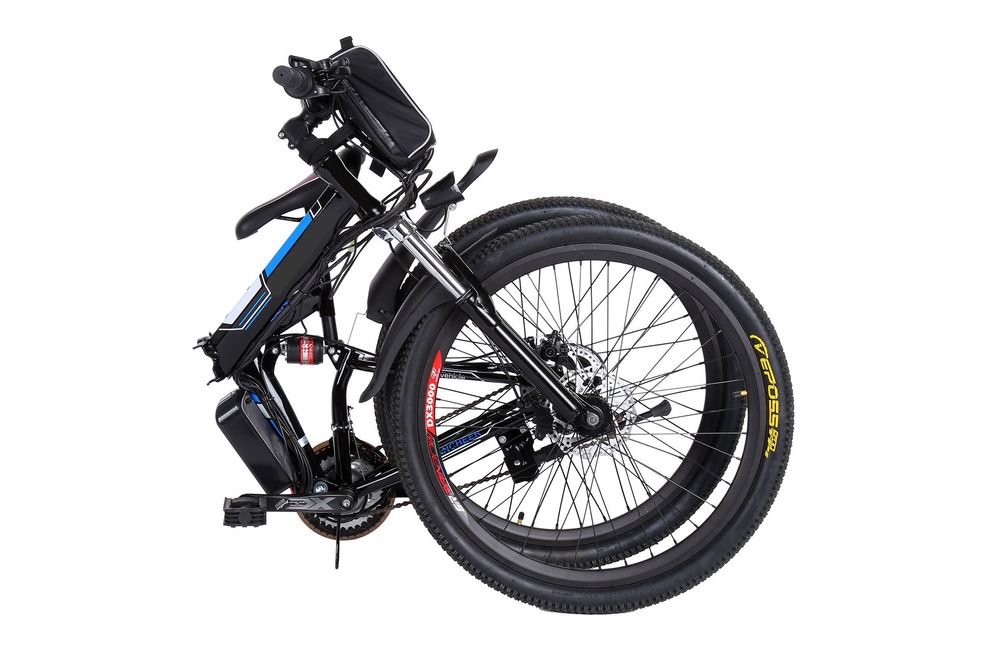 Ancheer 26 inch Wheel Folding Electric Mountain Bike - Wheel Folding Feature