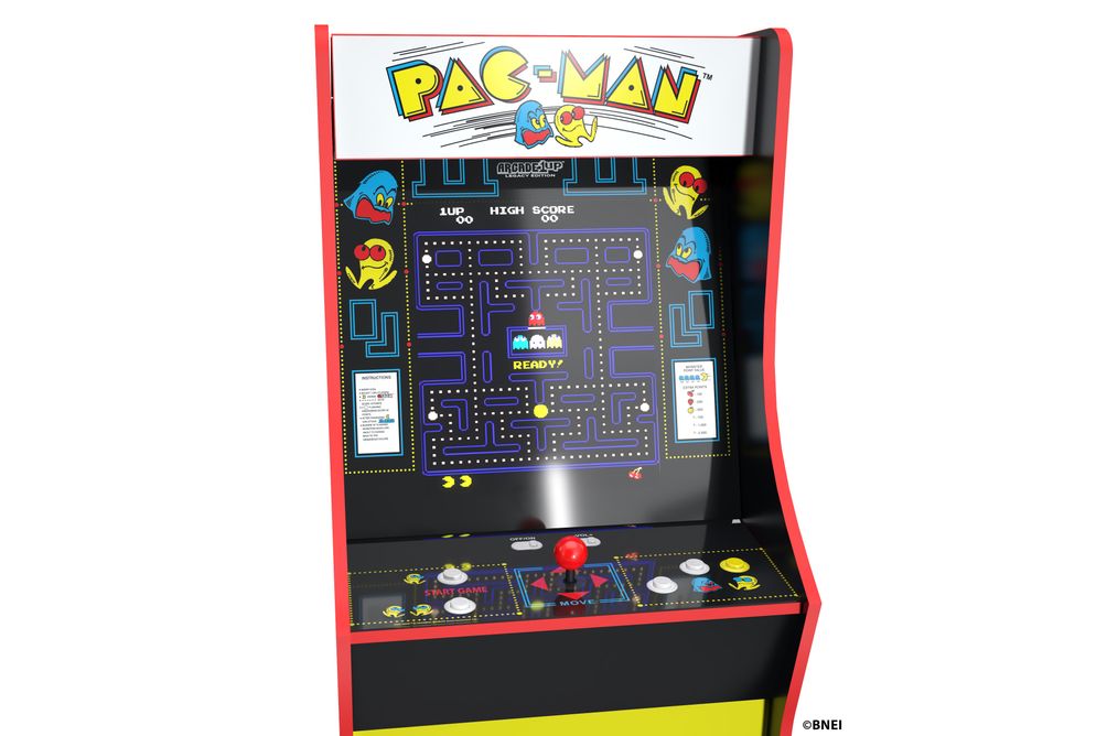 Arcade1Up Bandai Pac-Man Legacy Edition Arcade Game - Screen View