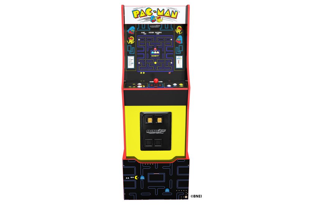 Arcade1up Bandai Pac-Man遗产版街机游戏 - 前视图