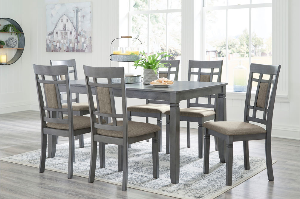 Signature Design by Ashley Jayemyer 7-Piece Dining Set - Sample Room View