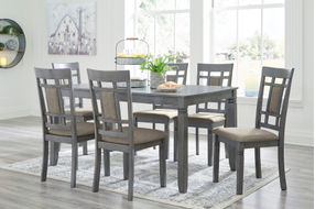 Signature Design by Ashley Jayemyer 7-Piece Dining Set - Sample Room View