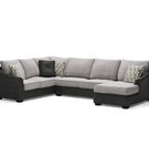 Signature Design by Ashley Bilgray-Pewter 3-Piece Sectional