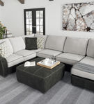 Signature Design by Ashley Bilgray-Pewter 3-Piece Sectional - Sample Room View