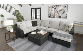 Signature Design by Ashley Bilgray-Pewter 3-Piece Sectional - Sample Room View