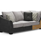 Signature Design by Ashley Bilgray-Pewter 3-Piece Sectional - LAF Sofa with Corner Wedge