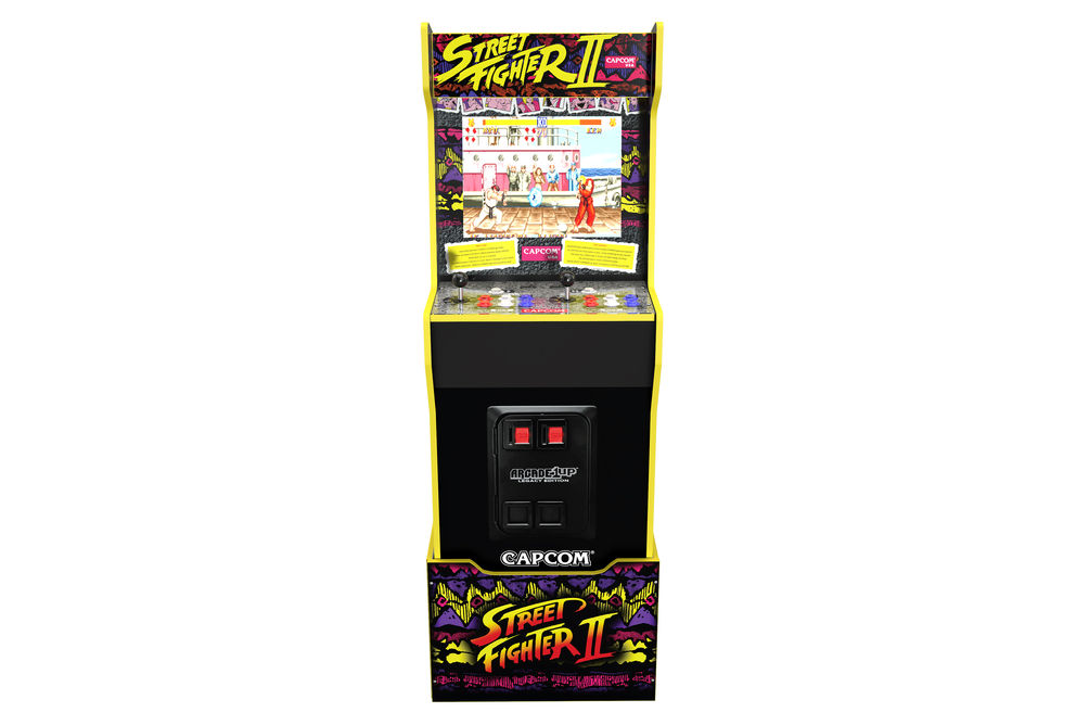 Arcade1Up Capcom Legacy Street Fighter II Arcade Game with 12 Games