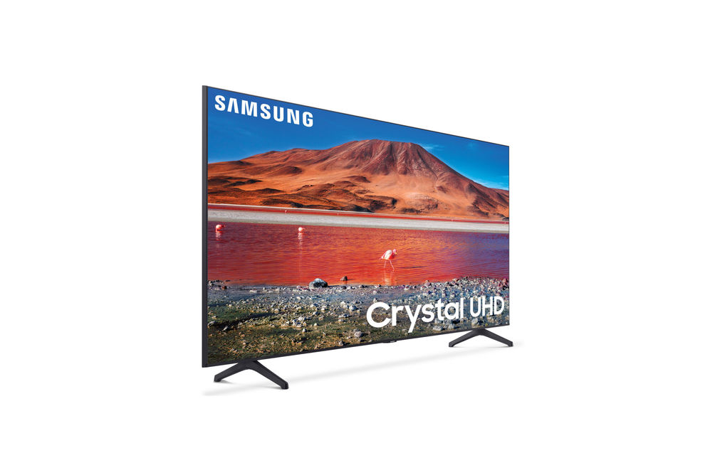 Samsung 82 Inch 4K UHD LED Smart TV UN82TU7000FXZA - Side Angle View